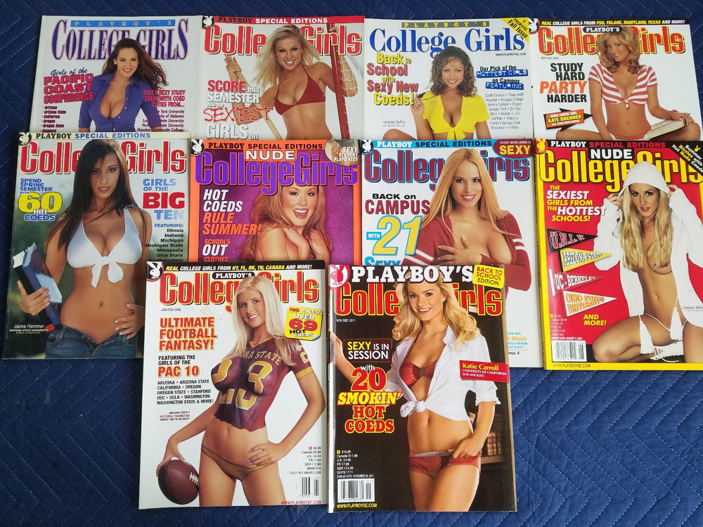 10 Playboy Press Special Editions COLLEGE GIRLS from 2000’s