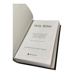 Holy Bible King James Version Translators Zondervan HC Large Print Black 2020