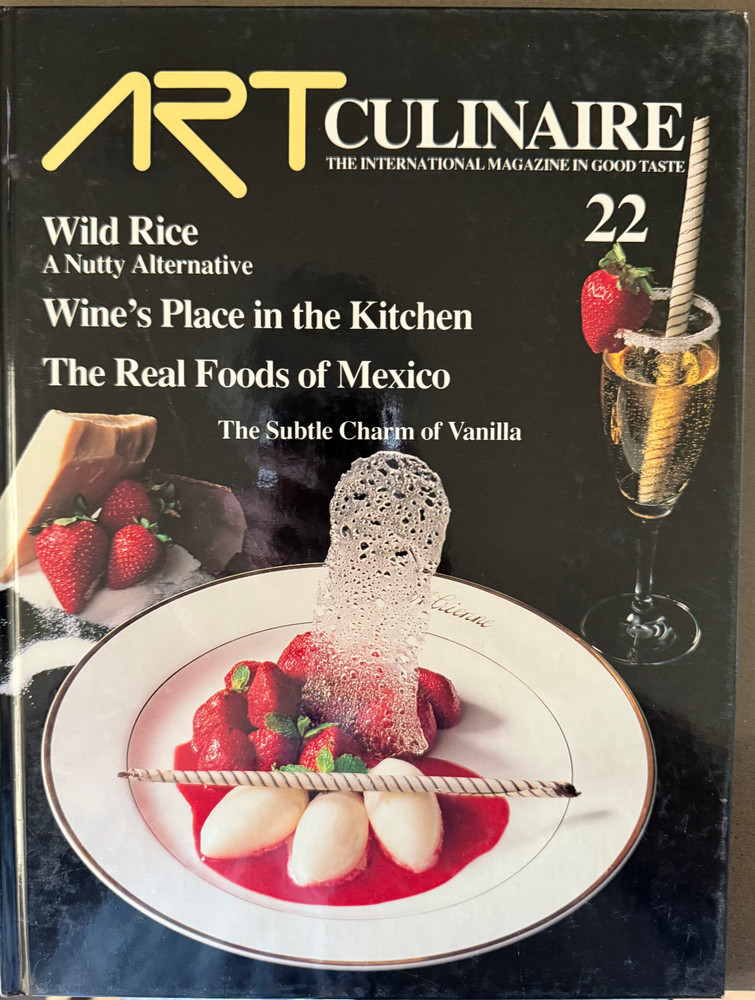 Art Culinaire 22 Autumn 1991 Wild Rice Mexico Tequila Cooking with wine