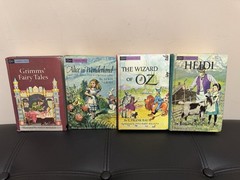 Companion Library Double-Sided Classics 4 Book Lot Oz Alice Grimm