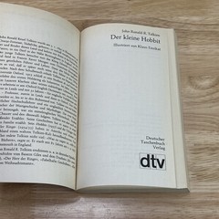 Der kleine Hobbit J. R. R. Tolkien DTV Taschenbuch 1974 German Print Vintage