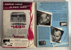 Vtg Popular Electronics Magazine October 1954 1st Issue. Feb 1955 Poor Condition