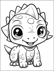 NEw Baby Dinosaur Coloring Book – Fun & 5. Spiral Bound Coloring Book