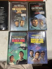 Lot of 21 Vintage Sci-Fi Paperbacks 1970s Space Fantasy Books Star Trek Book Lot