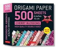 Origami Paper 500 Sheets Cherry Blossoms 6″ (15 CM): Tuttle Origami Paper: High-