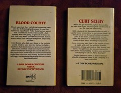 2 Vintage Horror lot Blood County & I, Zombie Curt Selby DAW paperbacks RARE OOP