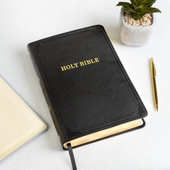 Luxury KJV Bible – Giant Print, Red Letter Edition, Decorative Leather Cover