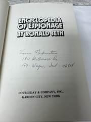 Encyclopedia of Espionage by Ronald Seth (Hardcover)
