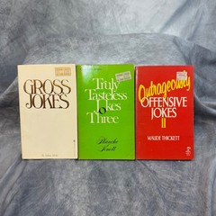 Vintage 1980s Joke Book Lot Gross Truly Tasteless Outrageously Offensive Humor