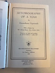 Autobiography of a Yogi Paramahansa Yogananda 1968 Self-Realization Fellowship