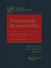 Professional Responsibility, – Hardcover, by Morgan Thomas; Dzienkowski – Good