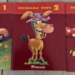 Harcourt Decodable Books Set 1 2 3 Early Reader Phonics Softcover Lot Learning