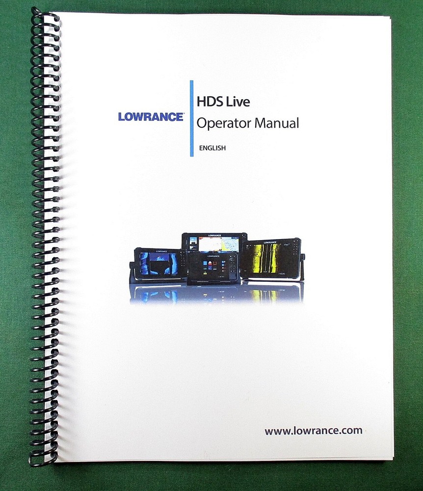 Lowrance HDS Live Instruction Manual: Full Color 198 Pages & Protective Covers