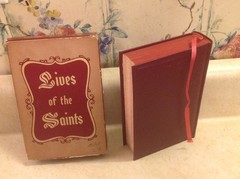 Catholic Book Publishing 1955 LIVES OF THE SAINTS Hardback Book & Sleeve EXC.