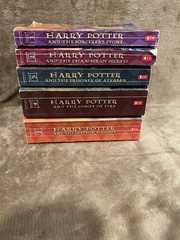 Harry Potter 5 Book Set 1-4, 6-7 Slightly Creased Slightly Withered