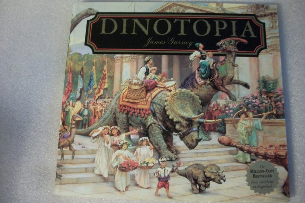 Dinotopia A Land Apart from Time by James Gurney – 1st Paperback Edition 1994