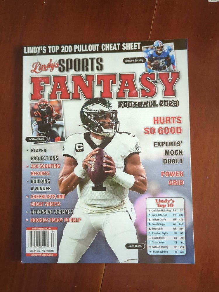 Lindy’s Sports Fantasy Football 2023 Hurts So Good Jalen Hurts RP