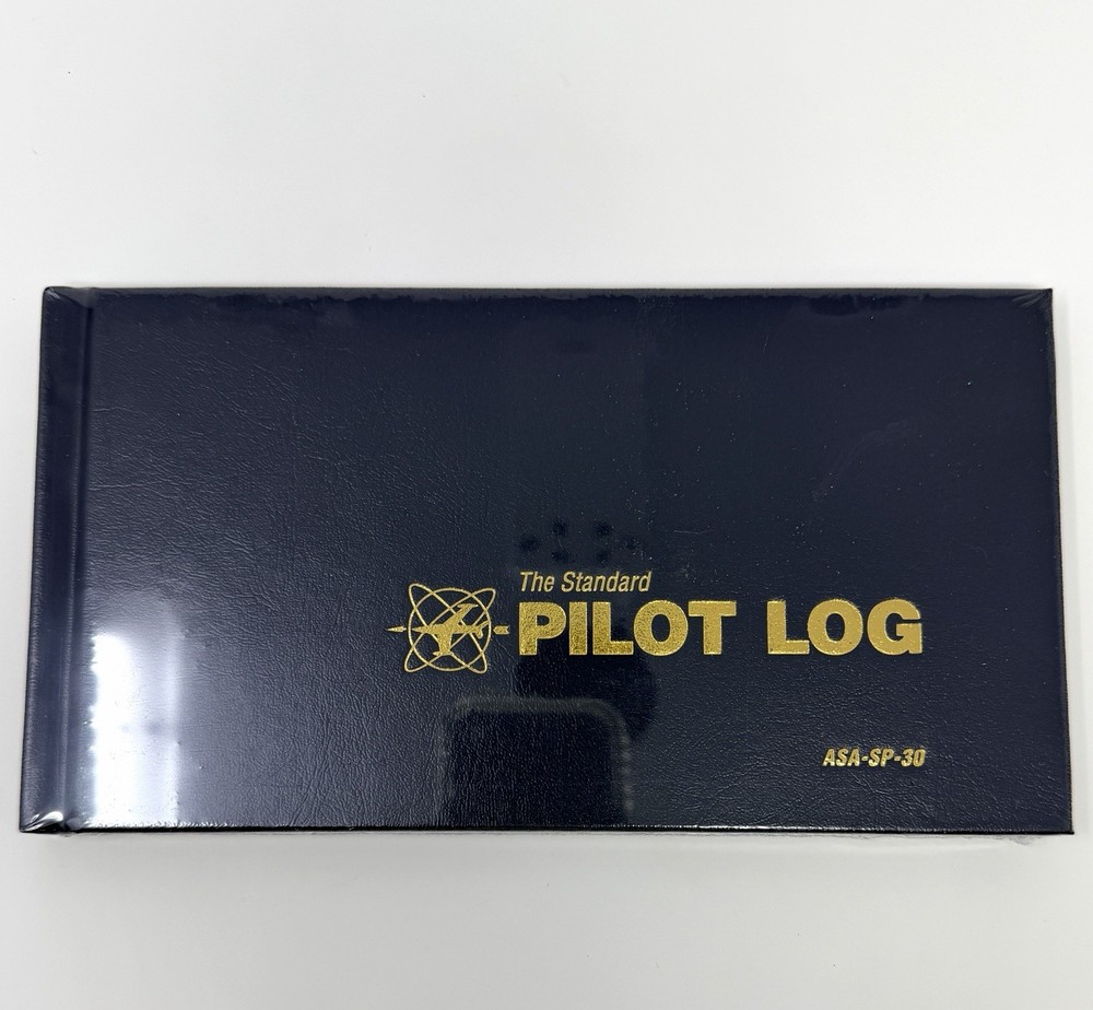 The Standard Pilot Log (Black) ASA-SP-30 Hardcover Logbook