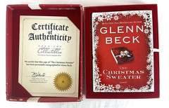 Autographed „THE CHRISTMAS SWEATER” GLENN BECK 2008 PADDED BOX First Edition