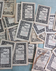 Lot of 45 1909 School of Applied Art Battle Creek, Michigan Commercial Drawing