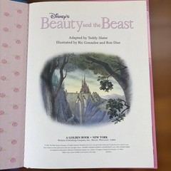 Beauty and the Beast Picture Book Disney 11×8.3in English Vintage Gift