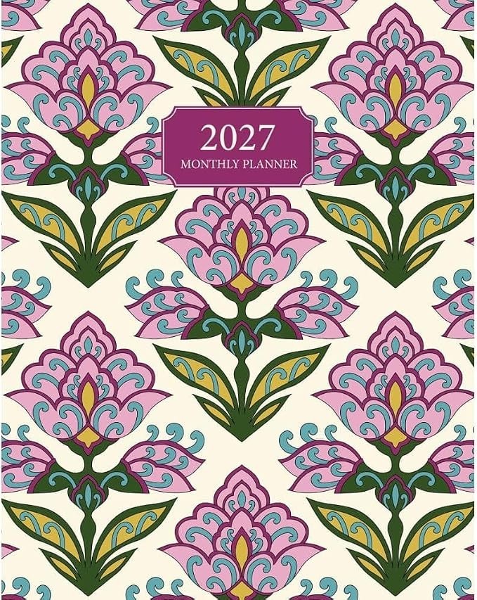 Tulip Flowers 2027 7.5 X 9.5 Booklet Monthly Planner by Willow Creek Press