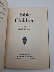 Bible Children Vintage Children’s Book 1952 Warner Press Ruth S Gray