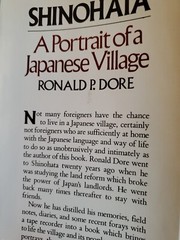 SHINOHATA A Portrait of a Japanese Village by Ronald P Dore HC 1st AM ED 1978
