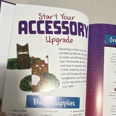 Capstone Upcycle Your Accessories! Hardcover Craft Book Ages 4-8
