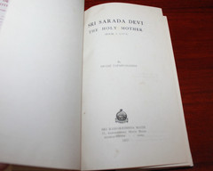 Sri Sarada Devi The Holy Mother (1977) by Swami Tapasyananda