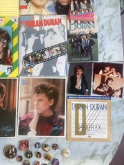 HUGE LOT ~ Duran Duran Memorabilia Books Posters Tourbook Pins Cassettes & More!