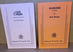 The Odd Couple & Rumors Screenplays by Neil Simon, Paperback, Samuel French, Inc