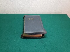 Vintage National Holy Bible Gold Seal Home Edition KJV Black Leatherbound