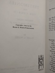 Testimonies for the Church : Volume 8 – Ellen G. White – 1948 – Hardcover