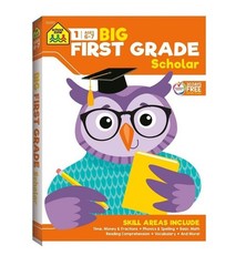 School Zone- Big First Grade Scholar Workbook-320 pages, Ages 6 to 7, Time, …