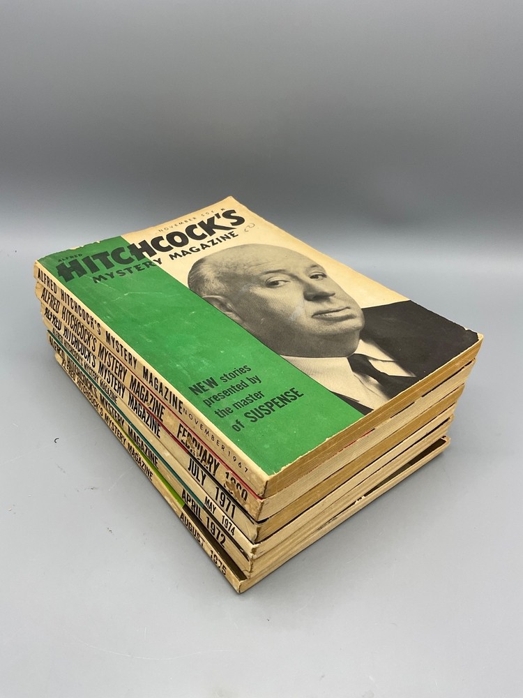 Lot of 6 Alfred Hitchcock’s Mystery Magazine Vintage 1960s 1970s
