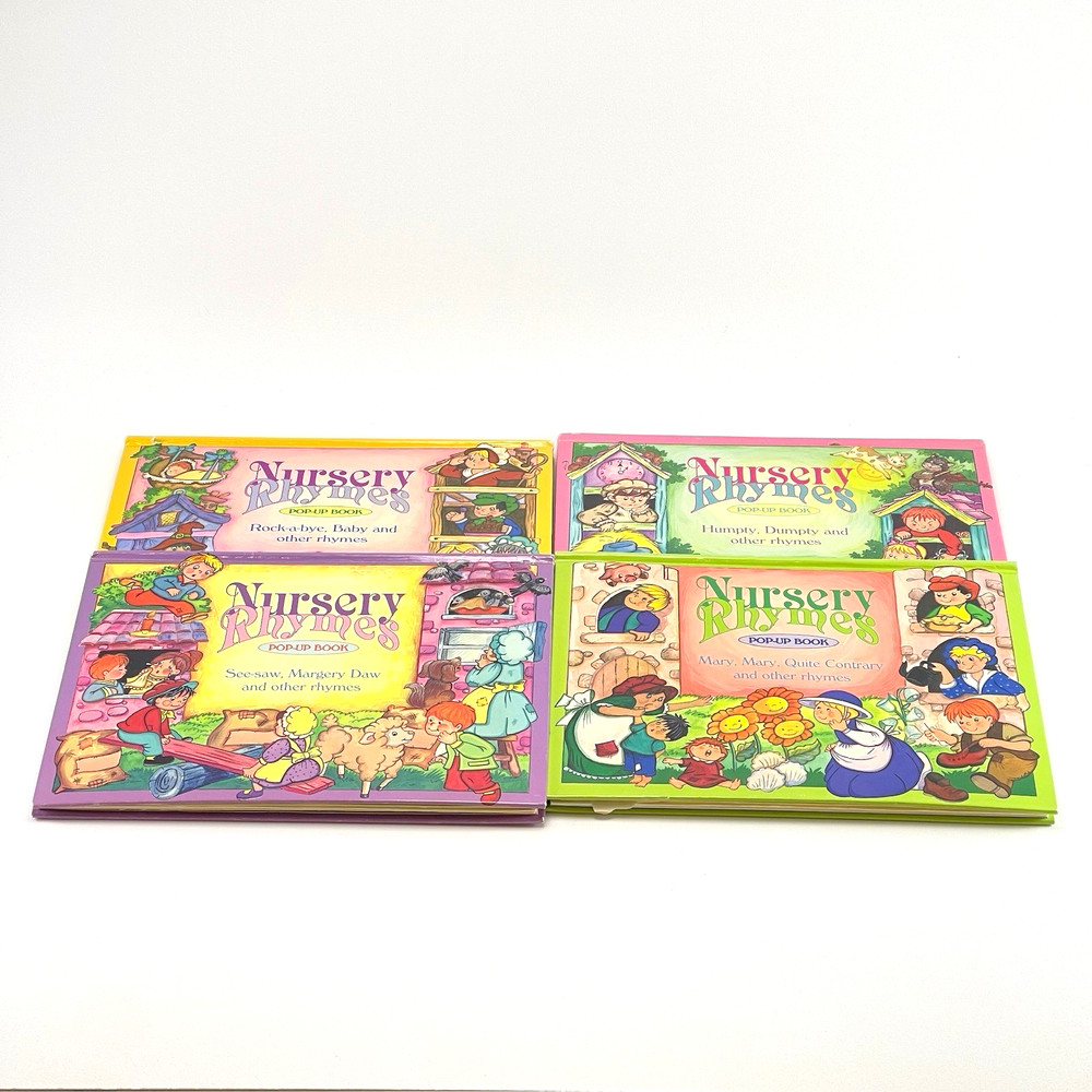 Grandreams Nursery Rhymes Pop-Up Books Lot of 4 – 1994 – Free Shipping