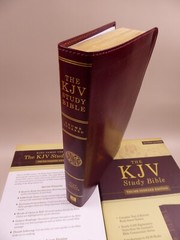 KJV Study Bible Bonded Leather Burgundy Thumb Indexing Red Lettering New In Box