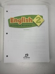 BJU Press English 2: Writing & Grammar Teacher’s Edition with CD, 3rd Edition