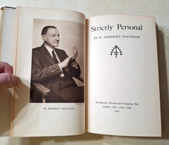 Strictly Personal W. Somerset Maugham 1st First Edition Hardcover Dust Jacket