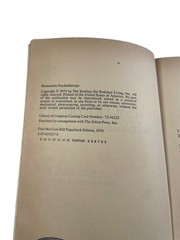 Humanistic Psychotherapy Albert Ellis 1974 First Paperback Edition McGraw-Hill