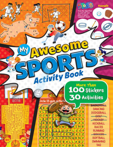 My Awesome Sports Activity Book – More Than 30 Activities and 100 St – VERY GOOD