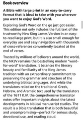 SNAP CLOSURE NKJV LARGE PRINT(10.5pt) Personal Size Brown Leathersoft Bible