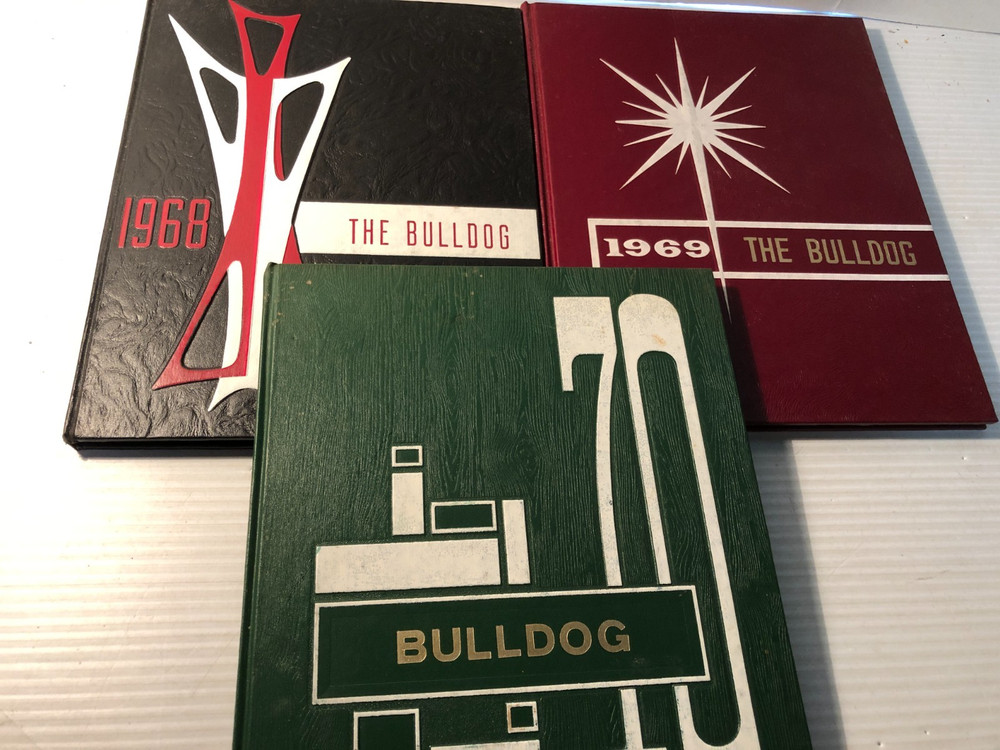 THE BULLDOG 1968-1970 DECATUR High School Yearbooks Decatur Nebraska