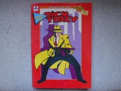 Dick Tracy Lot Giant Sticker Fun Coloring Book + 2 Folders 1990 Golden Vintage