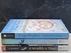 3 bk Lot, Madeleine L’Engle A Wrinkle in Time, Wind in the Door, Swiftly Tilting