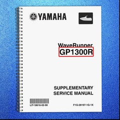 YAMAHA WaveRunner GP1300R Supplementary Service Manual , BOUND, COVERS, FOLDOUTS