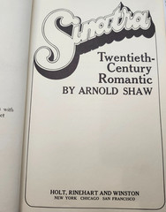 Sinatra: Twentieth Century Romantic by Arnold Shaw (Hardcover, 1968) 1stEd 2ndPr