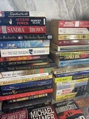 5 Pounds Assorted Fiction Paperback Books Mass Market Various Sub Genres Good