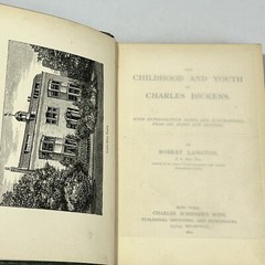 The Childhood & Youth Of Dickens Robert Langton 1891 Hard Cover
